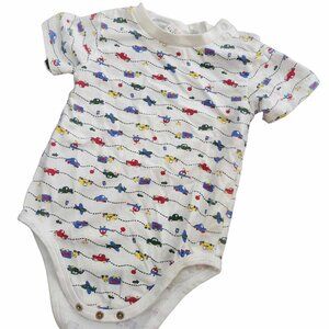Vintage TKS Basics 1990's Cars Trucks One Piece Bodysuit 24m